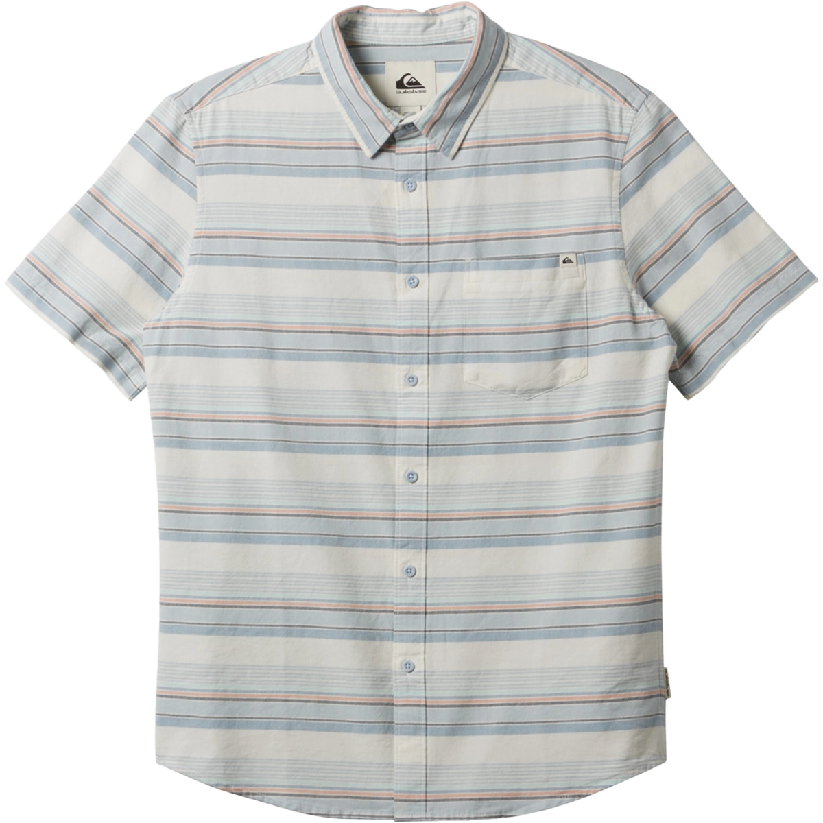 Men's Oxford Stripe Classic Short Sleeve Woven Shirt