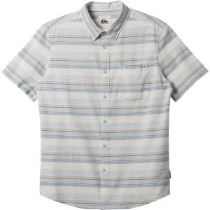 Men's Oxford Stripe Classic Short Sleeve Woven Shirt