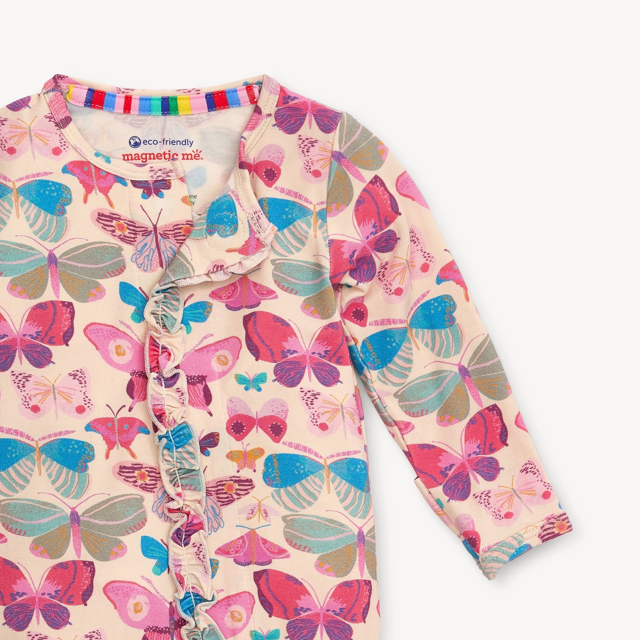 Modal Magnetic Footie With Ruffle - All A-Flutter