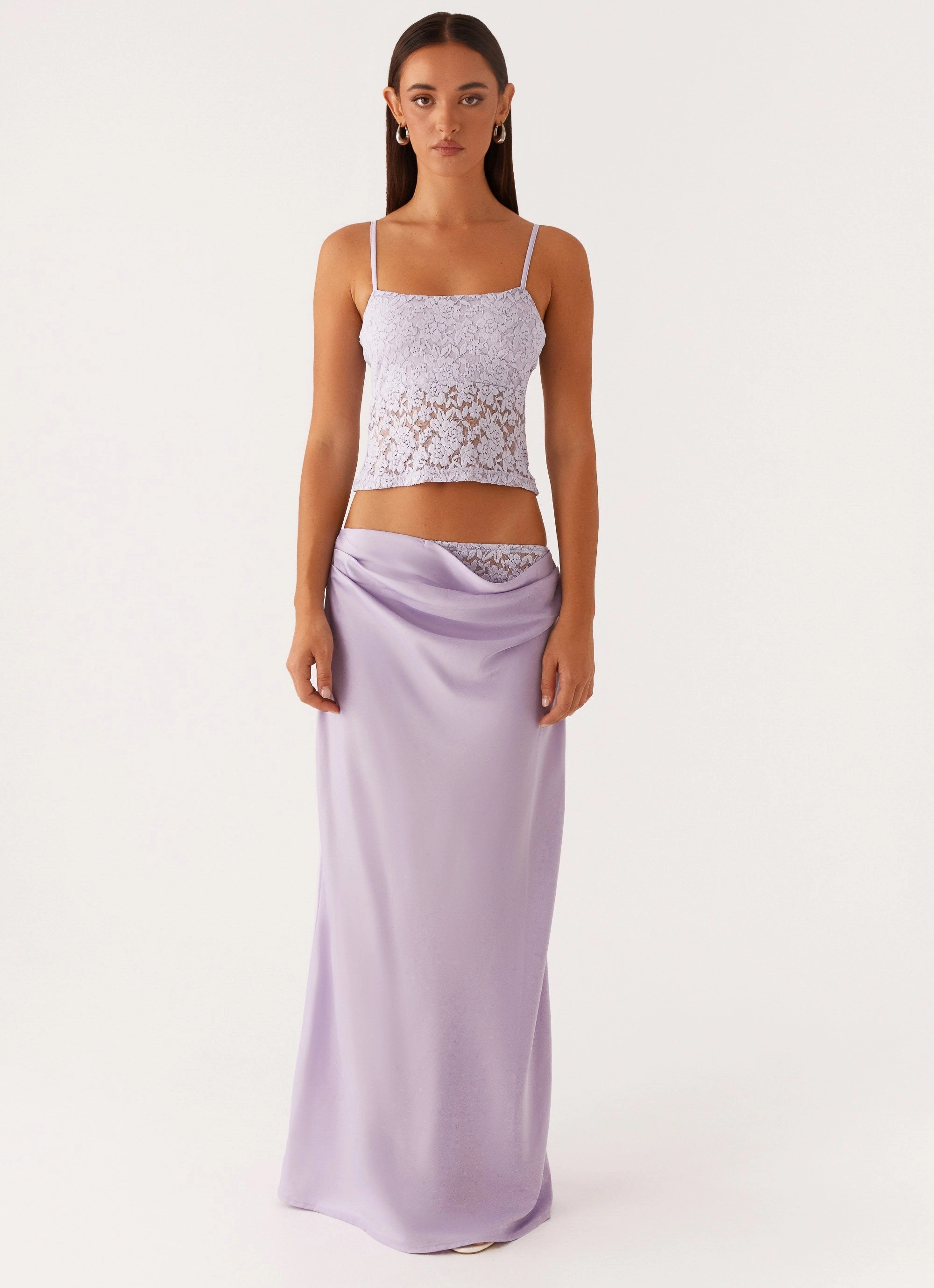 Nancy Lace Top - Lilac