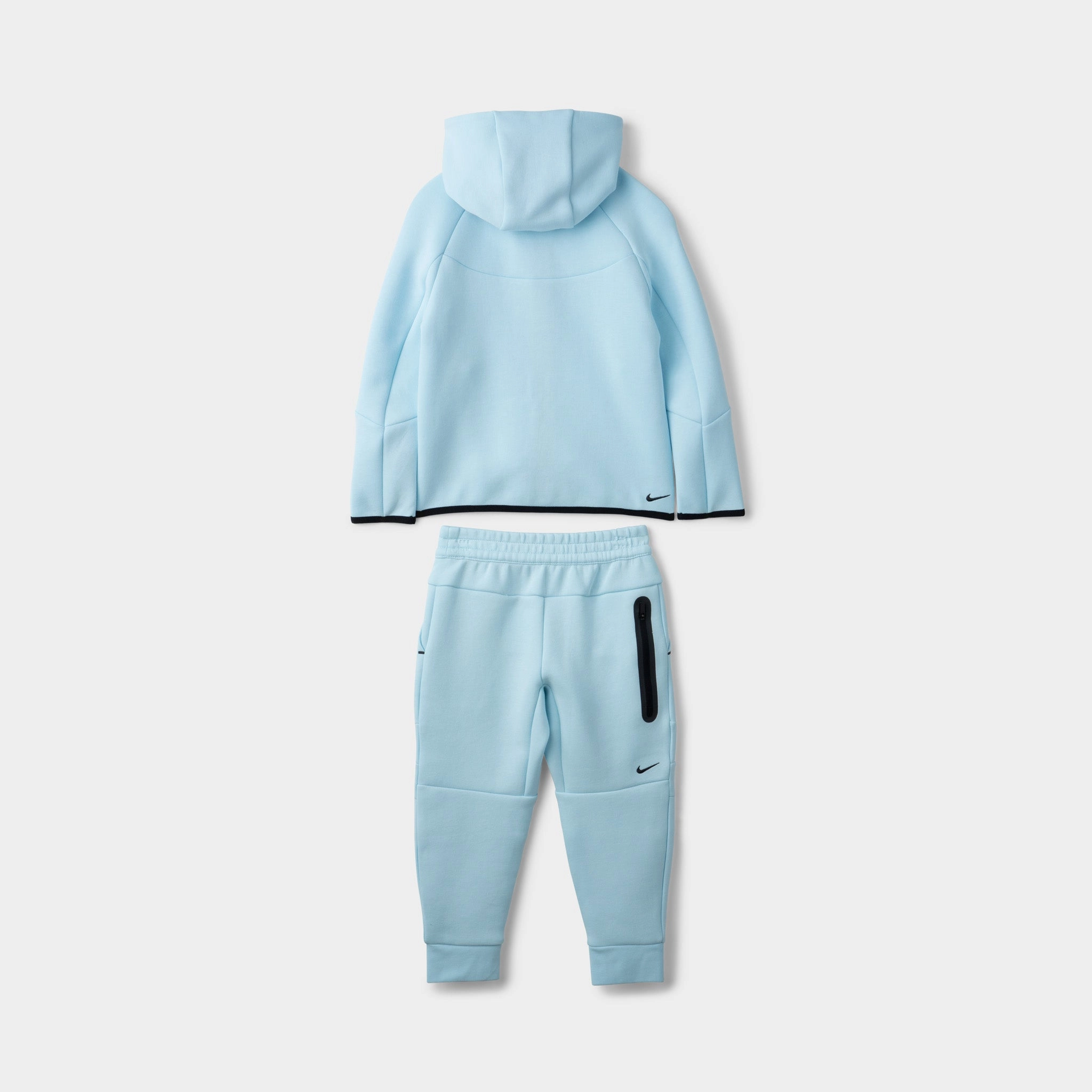 Nike Sportswear Children's Tech Fleece Full Zip Hoodie Set / Glacier Blue