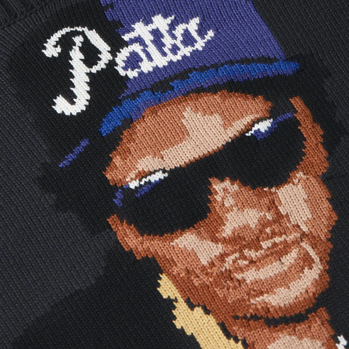 Old School Knitted Sweater 'Moonless Night'
