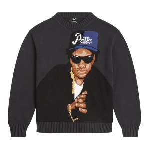 Old School Knitted Sweater 'Moonless Night'