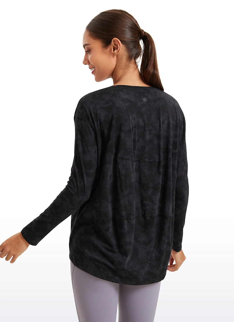 Pima Cotton Long Sleeves Boat Neck