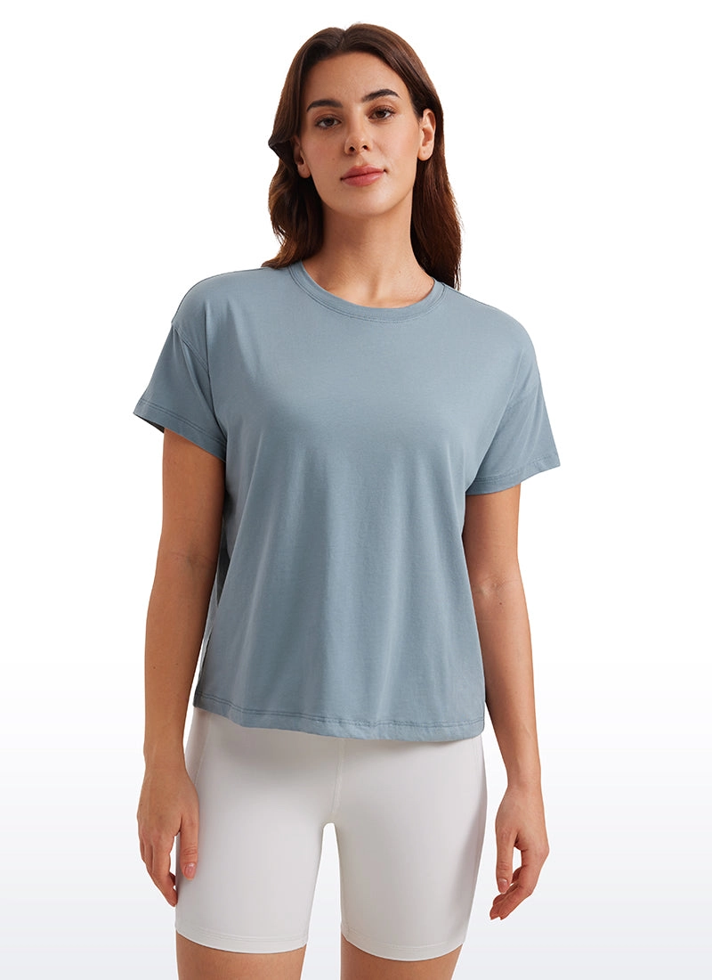 Pima Cotton Short Sleeves Loose Fit
