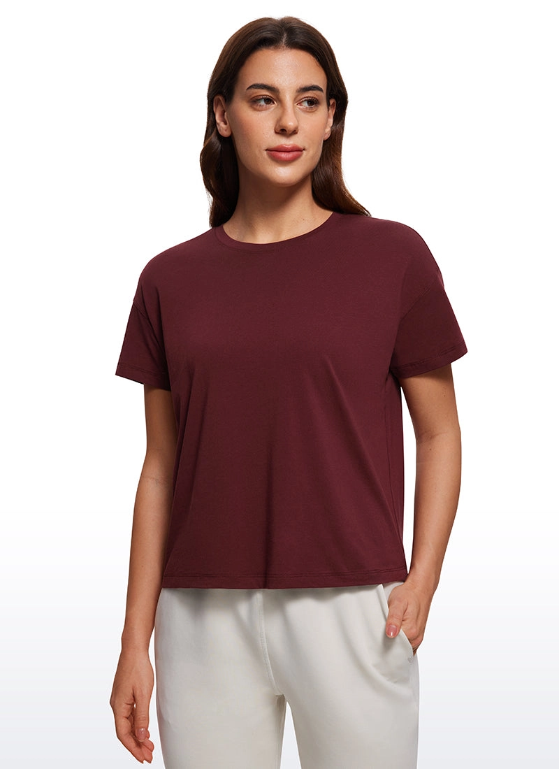 Pima Cotton Short Sleeves Loose Fit