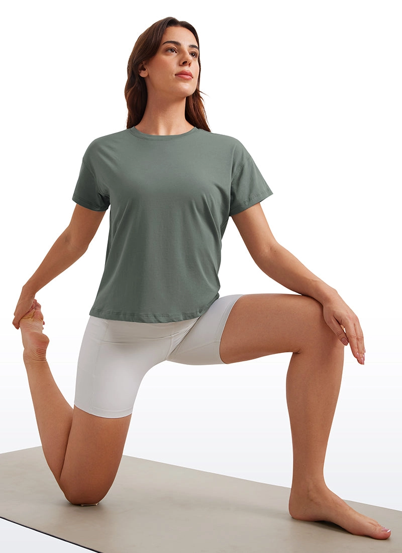Pima Cotton Short Sleeves Loose Fit