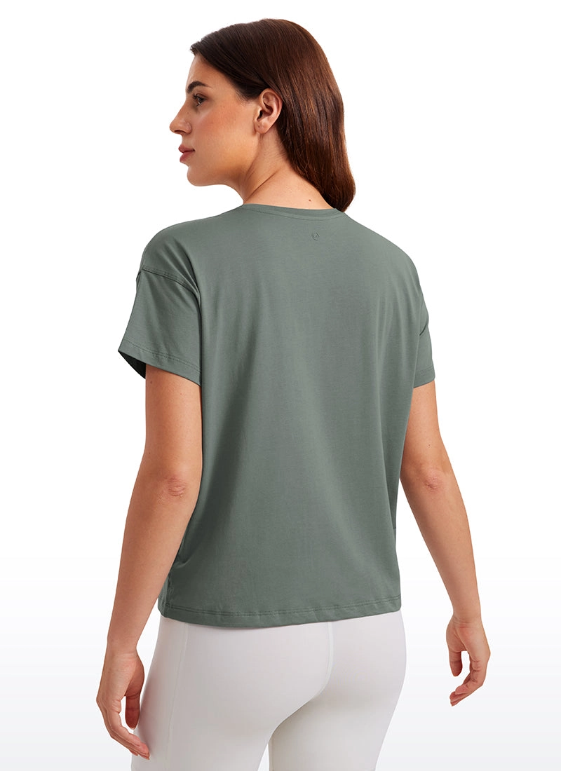 Pima Cotton Short Sleeves Loose Fit
