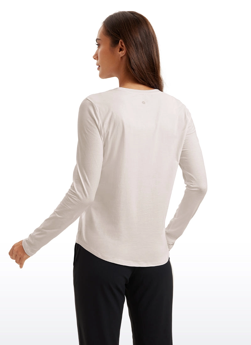 Pima Cotton Workout Long Sleeve