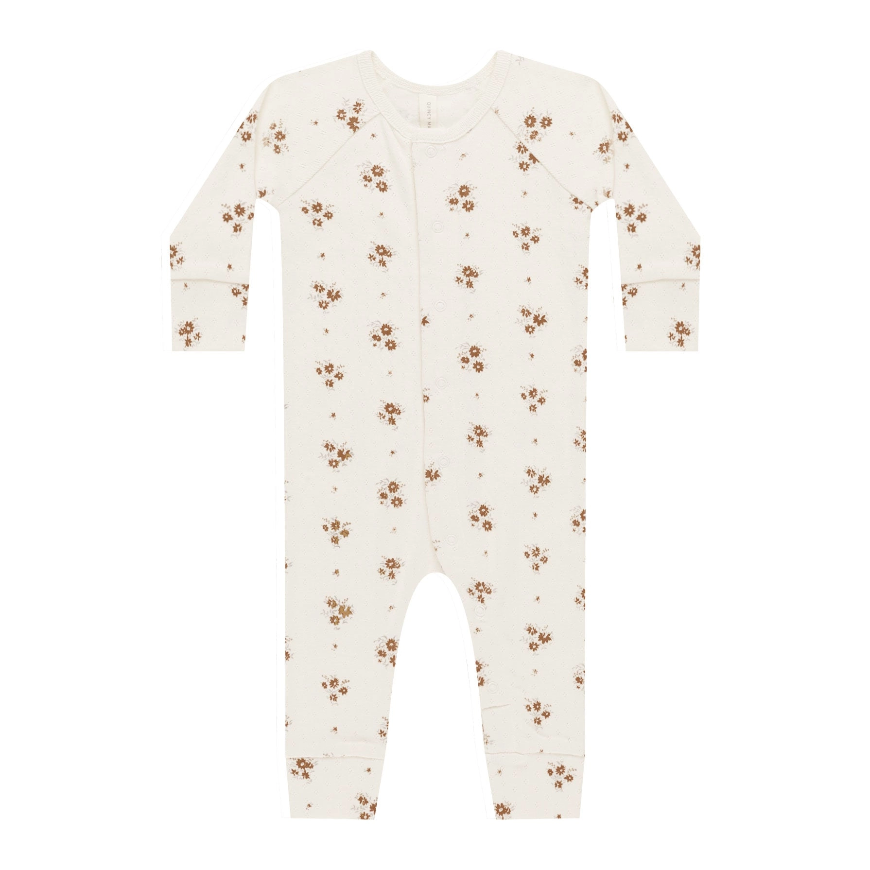 Pointelle Long John - Autumn Flora - Ivory - FINAL SALE