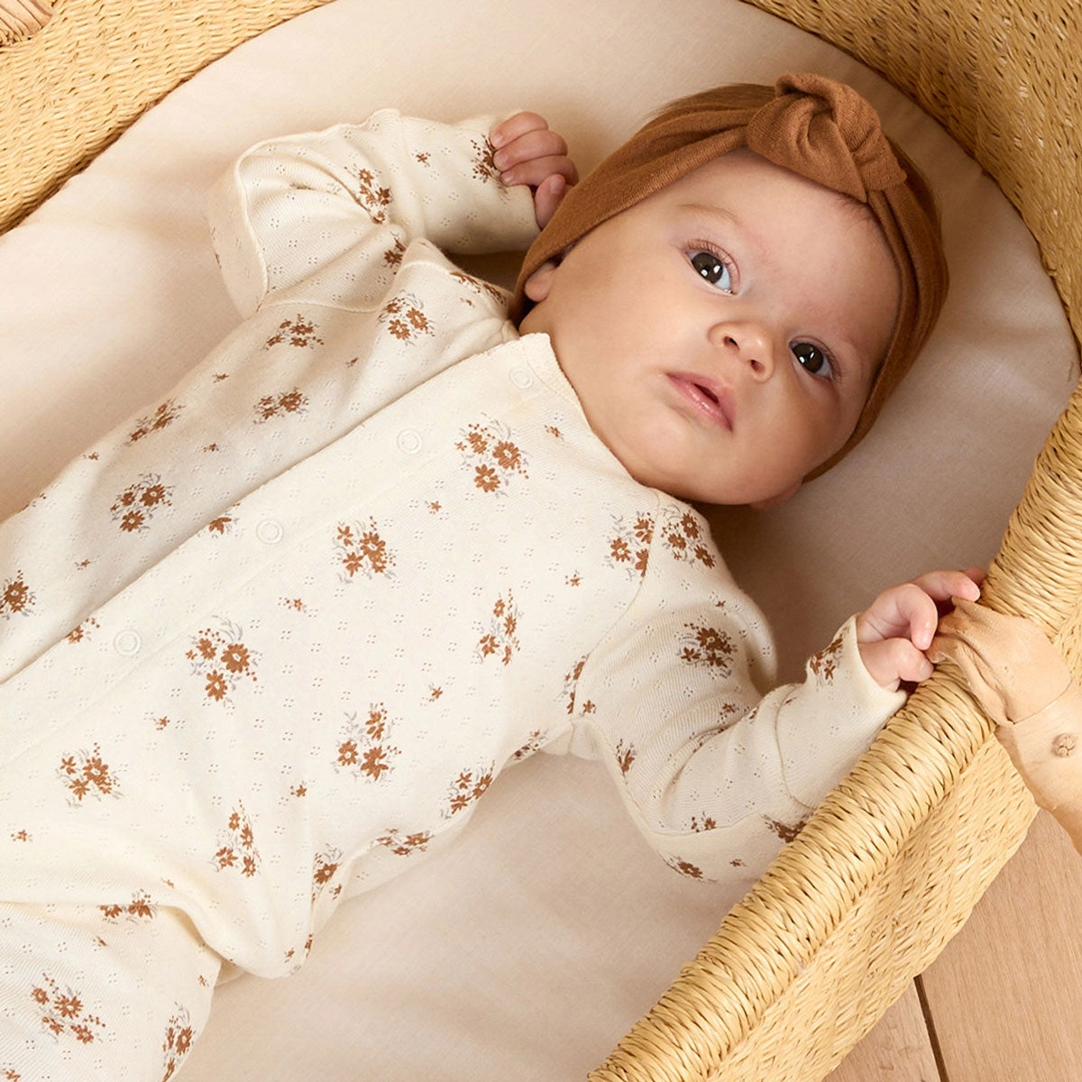 Pointelle Long John - Autumn Flora - Ivory - FINAL SALE