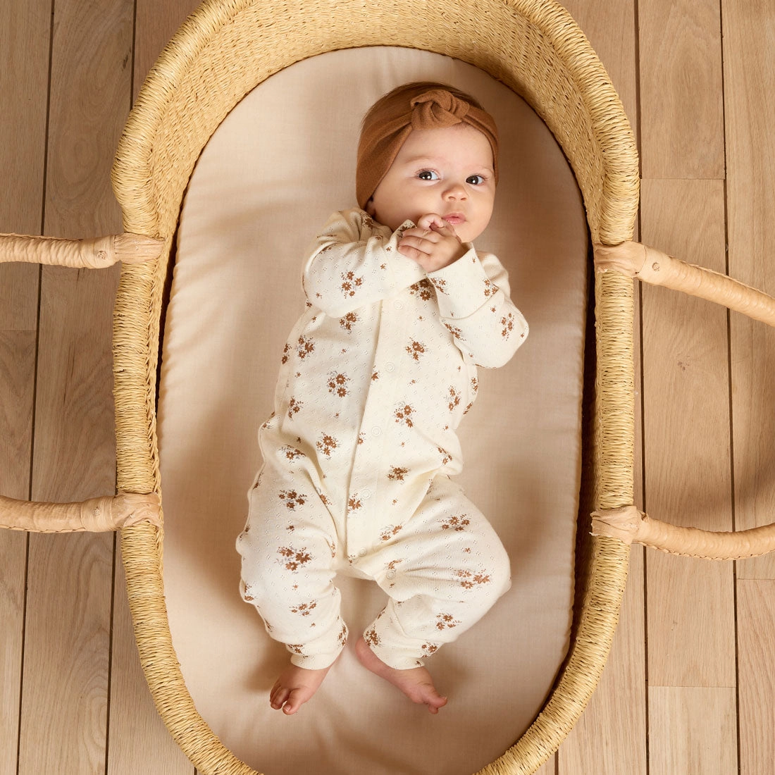 Pointelle Long John - Autumn Flora - Ivory - FINAL SALE