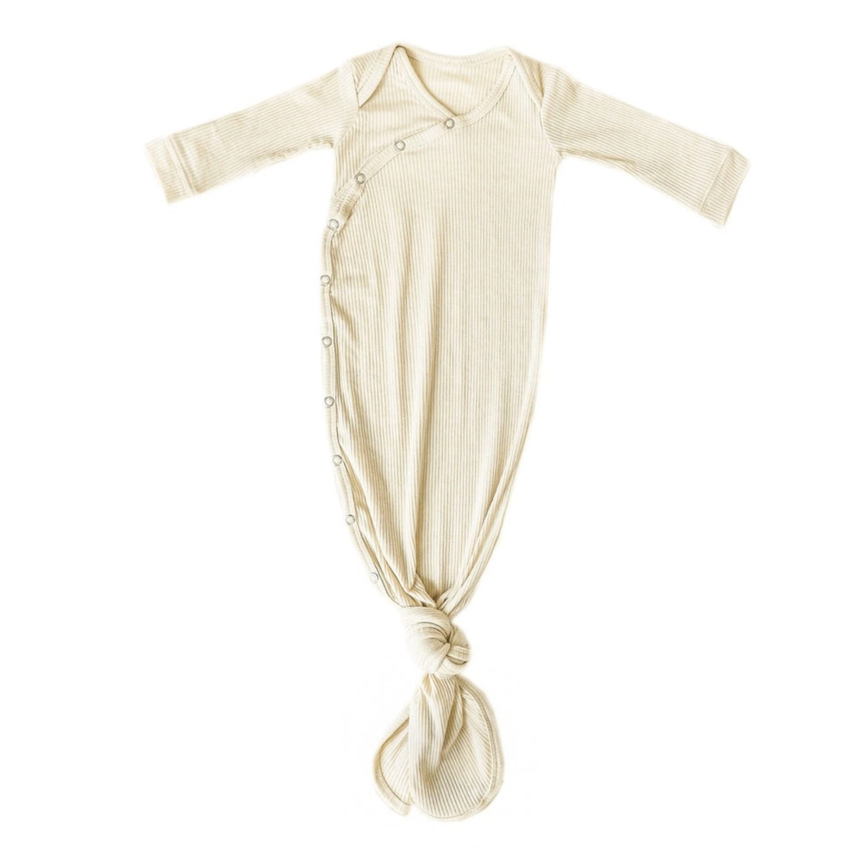 Rib Knit Newborn Knotted Gown