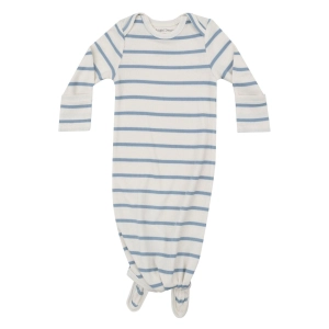 Rib Modal Knotted Gown - 0-3M