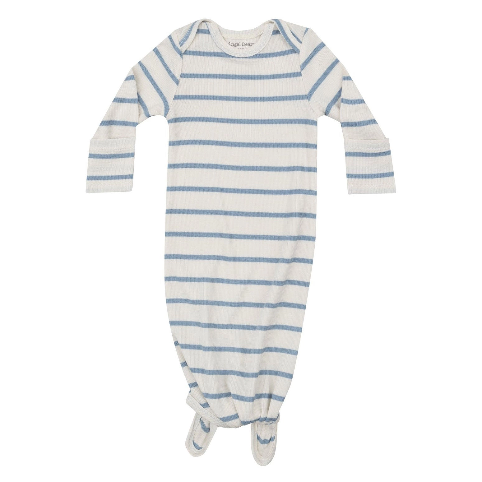 Rib Modal Knotted Gown - 0-3M