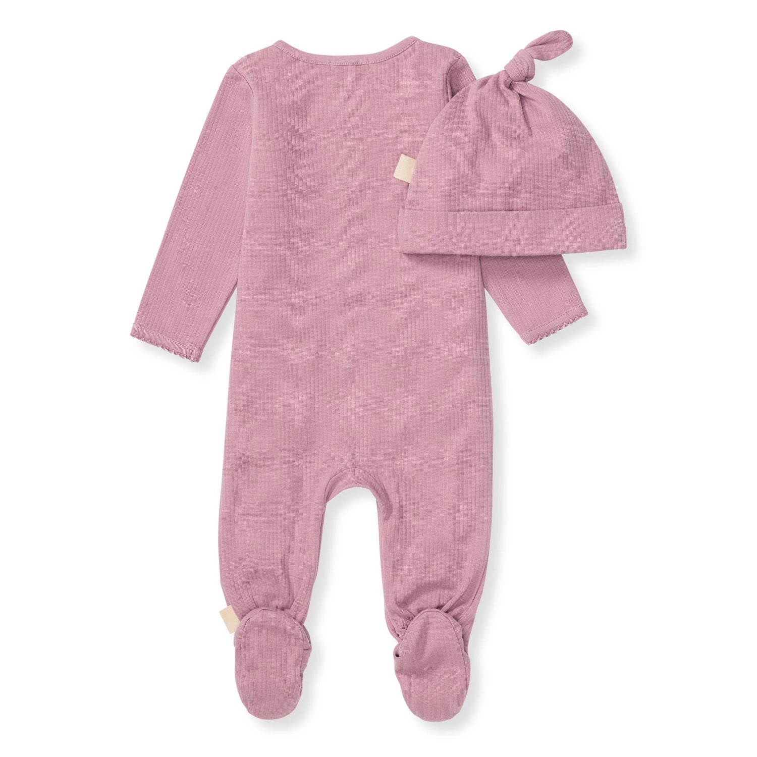 Ribbed Jumpsuit and Hat Set - Spanish Purple