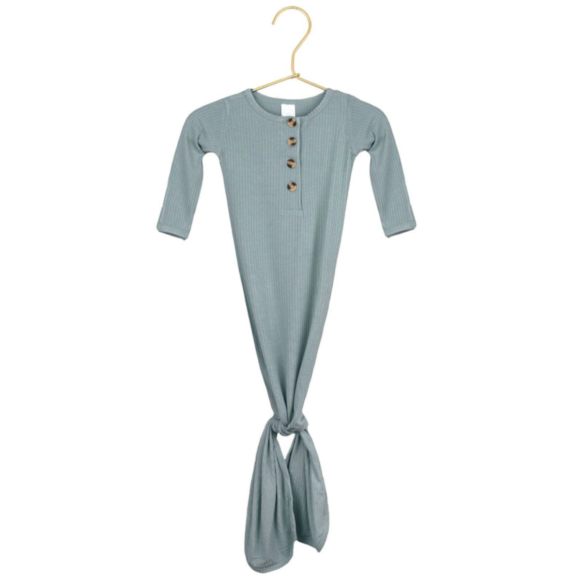 Ribbed Knotted Gown - NB-3M