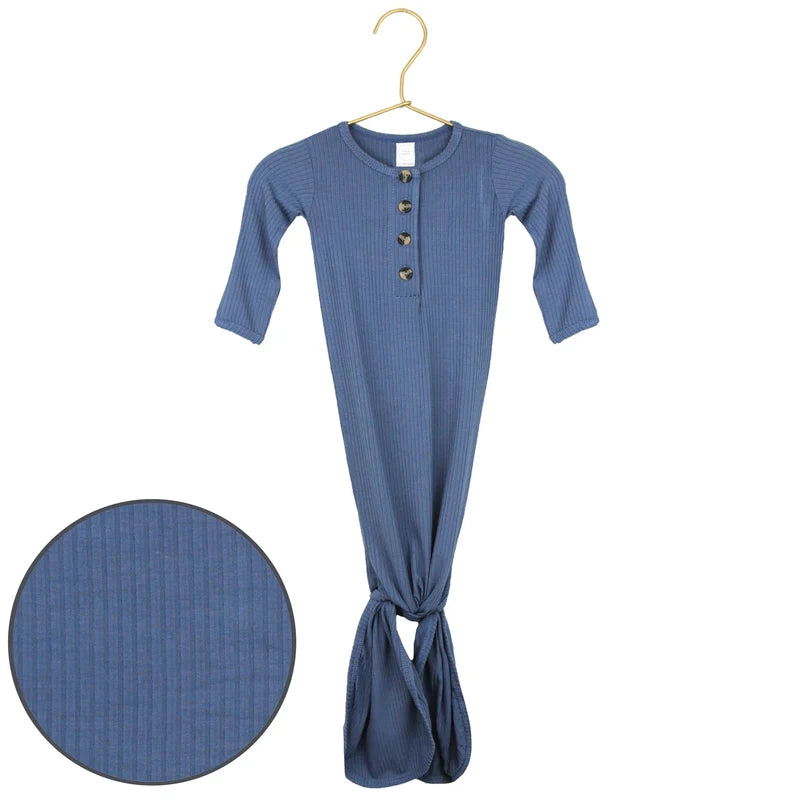 Ribbed Knotted Gown - NB-3M