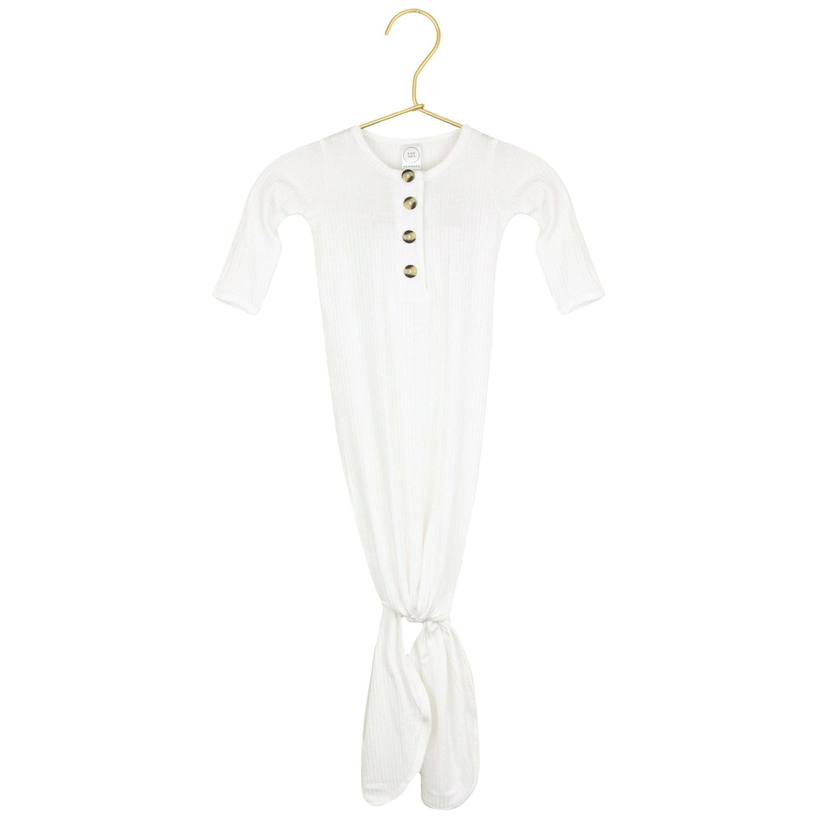 Ribbed Knotted Gown - NB-3M