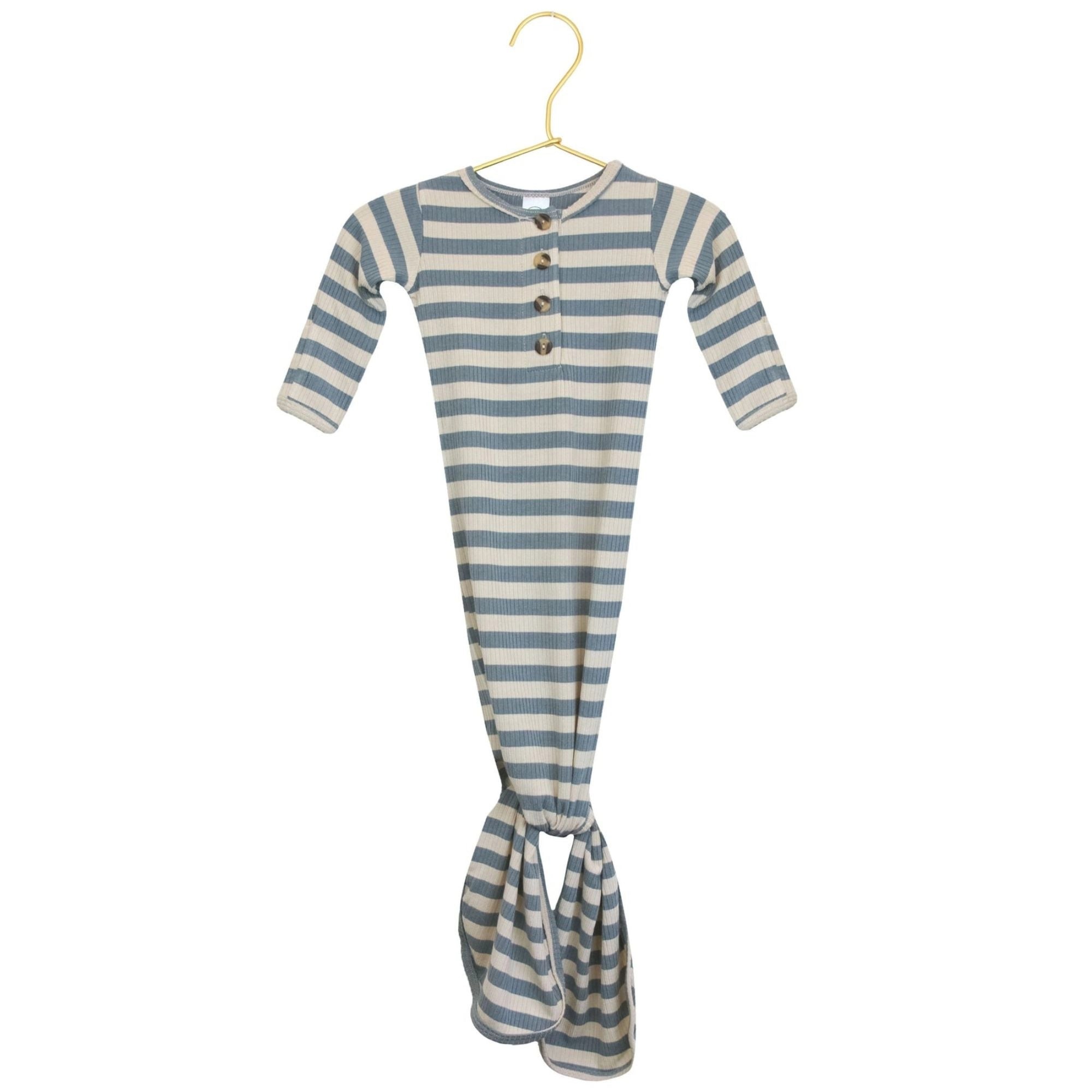 Ribbed Knotted Gown - NB-3M