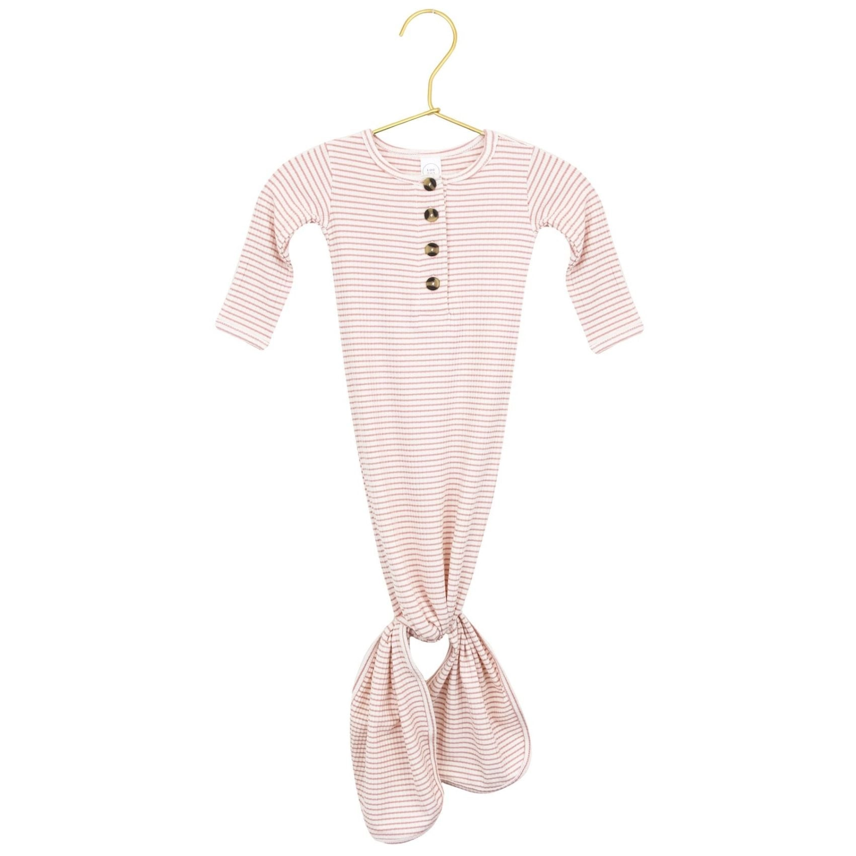 Ribbed Knotted Gown - NB-3M