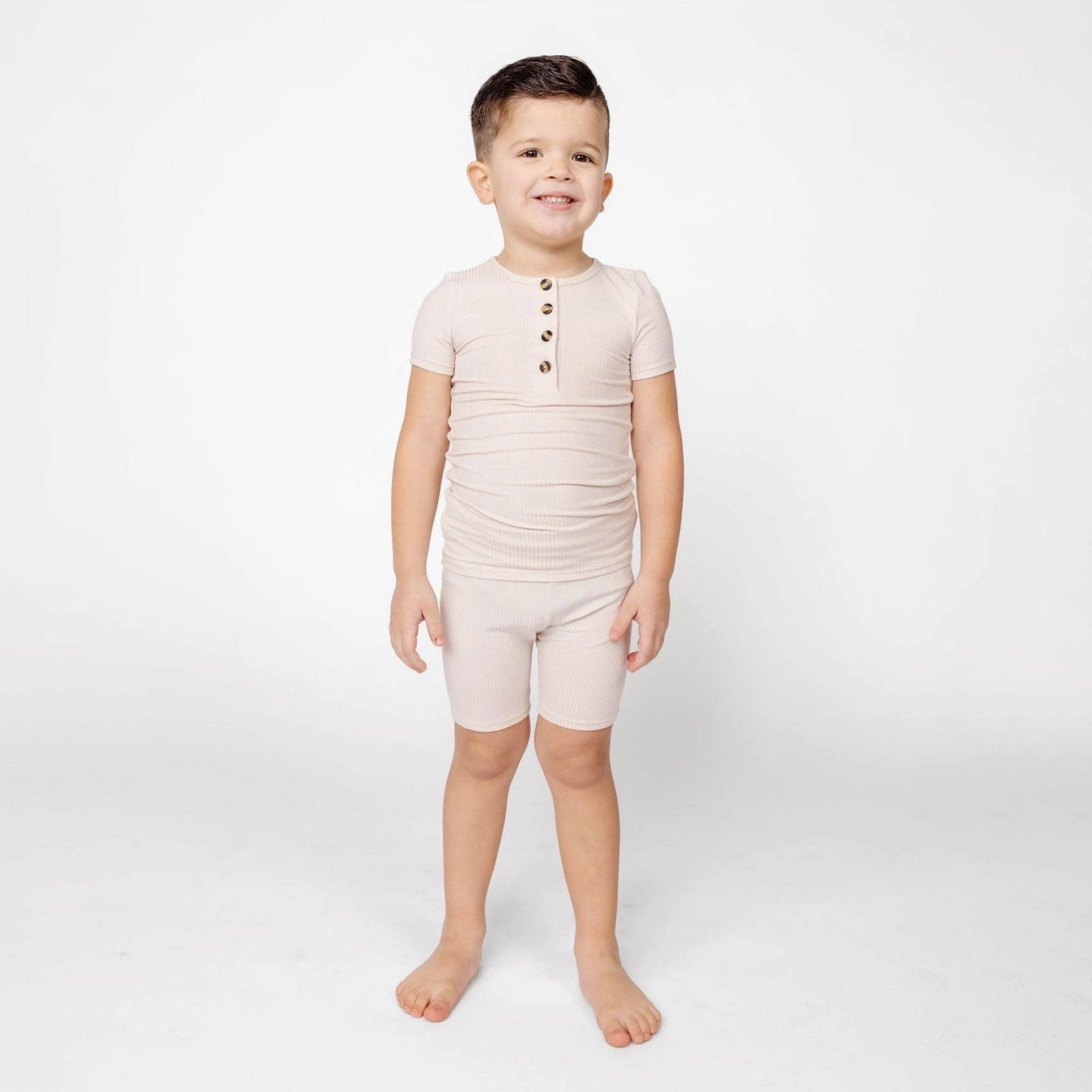 Ribbed Shortie Set - Cove