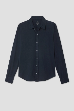 Save Khaki Long Sleeve Supima Jersey Easy Shirt