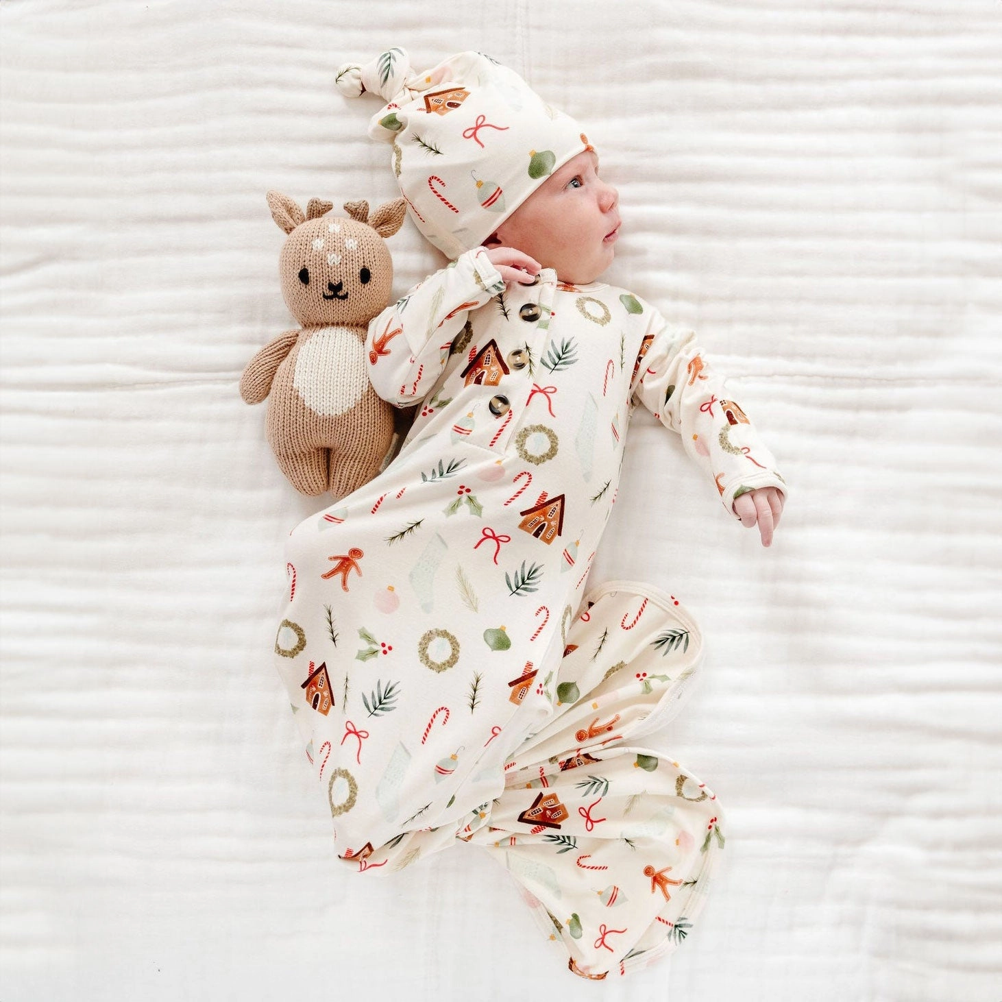Seasonal Knotted Gown - NB-3M