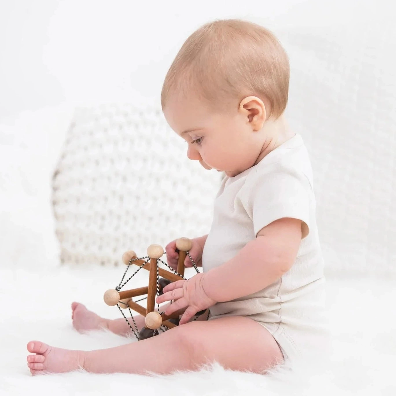 Short Sleeve Classic Bodysuit - Natural