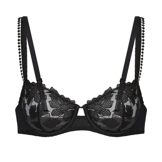 SIMONE PERELE~ Blanche half cup bra Black