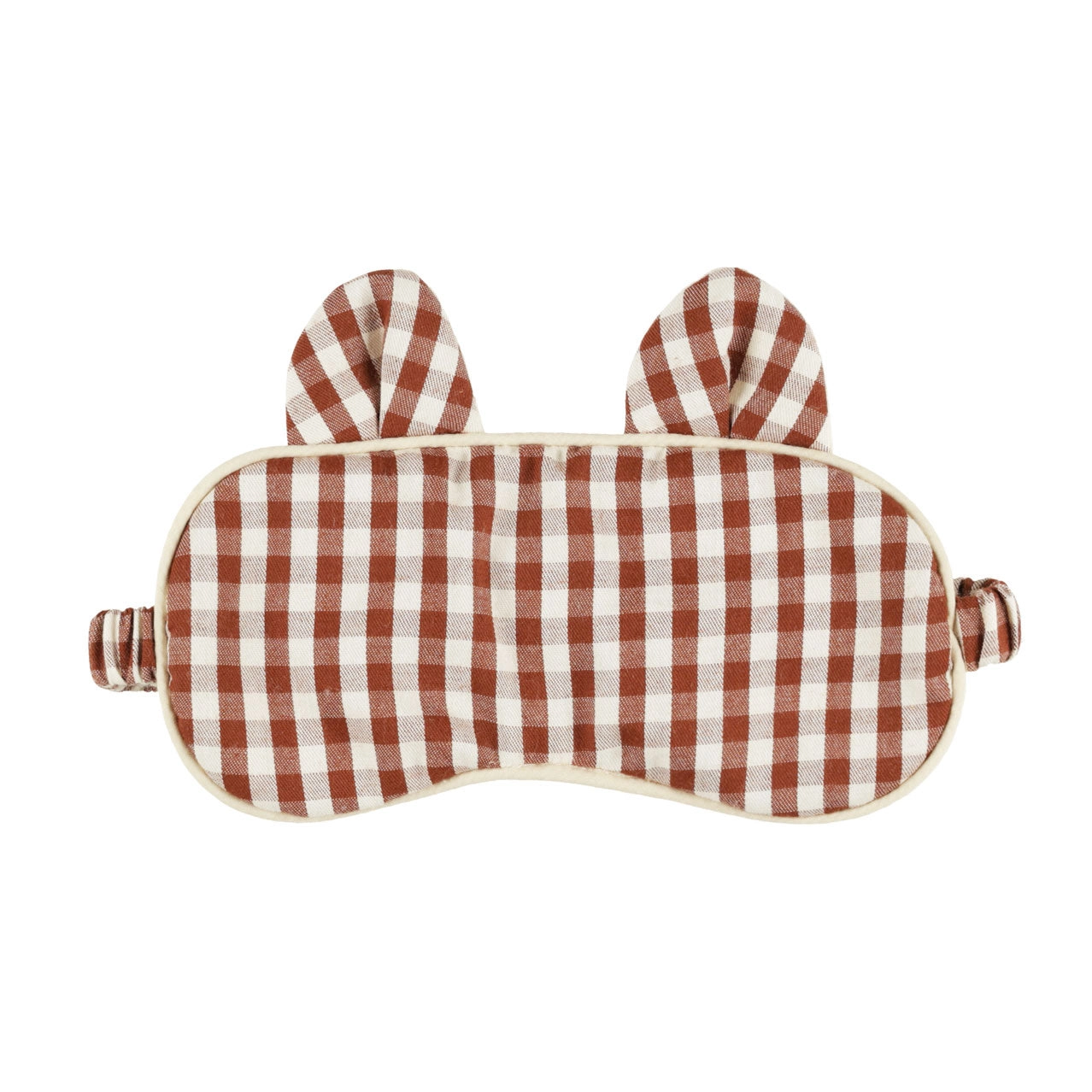 Sleep Mask - Brick Gingham - FINAL SALE