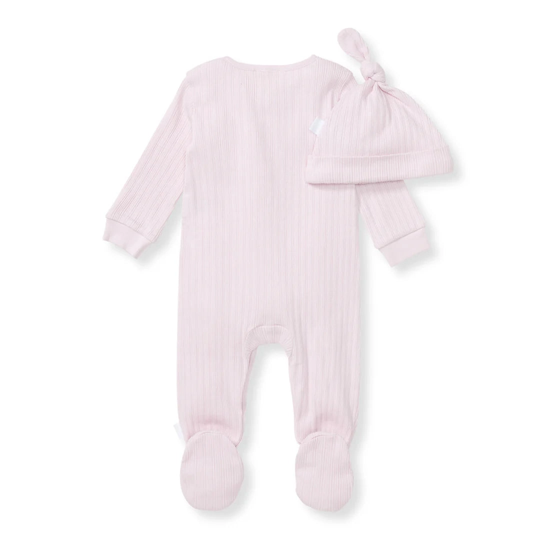 Sweet Rib Jumpsuit Set - Sweet Lavender