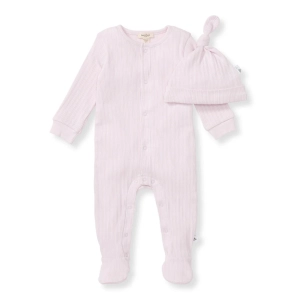 Sweet Rib Jumpsuit Set - Sweet Lavender