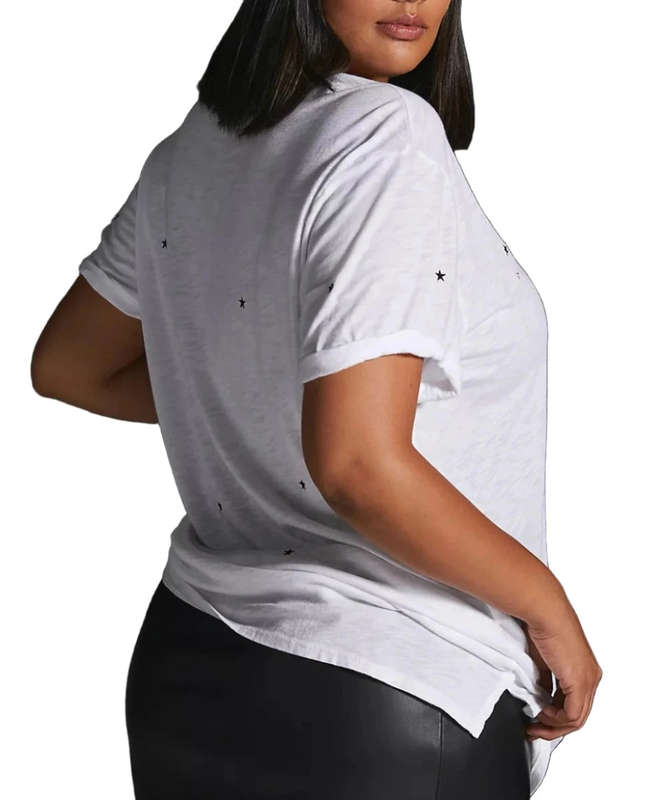 TLA  V-Neck Tee Shirt with Pocket and Plus