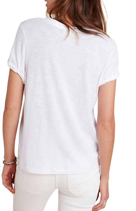 TLA  V-Neck Tee Shirt with Pocket and Plus