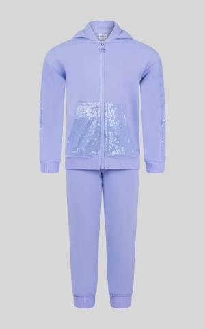 Toddler Girls 2 PC Brushed Terry Hoodie Jacket and Jogger