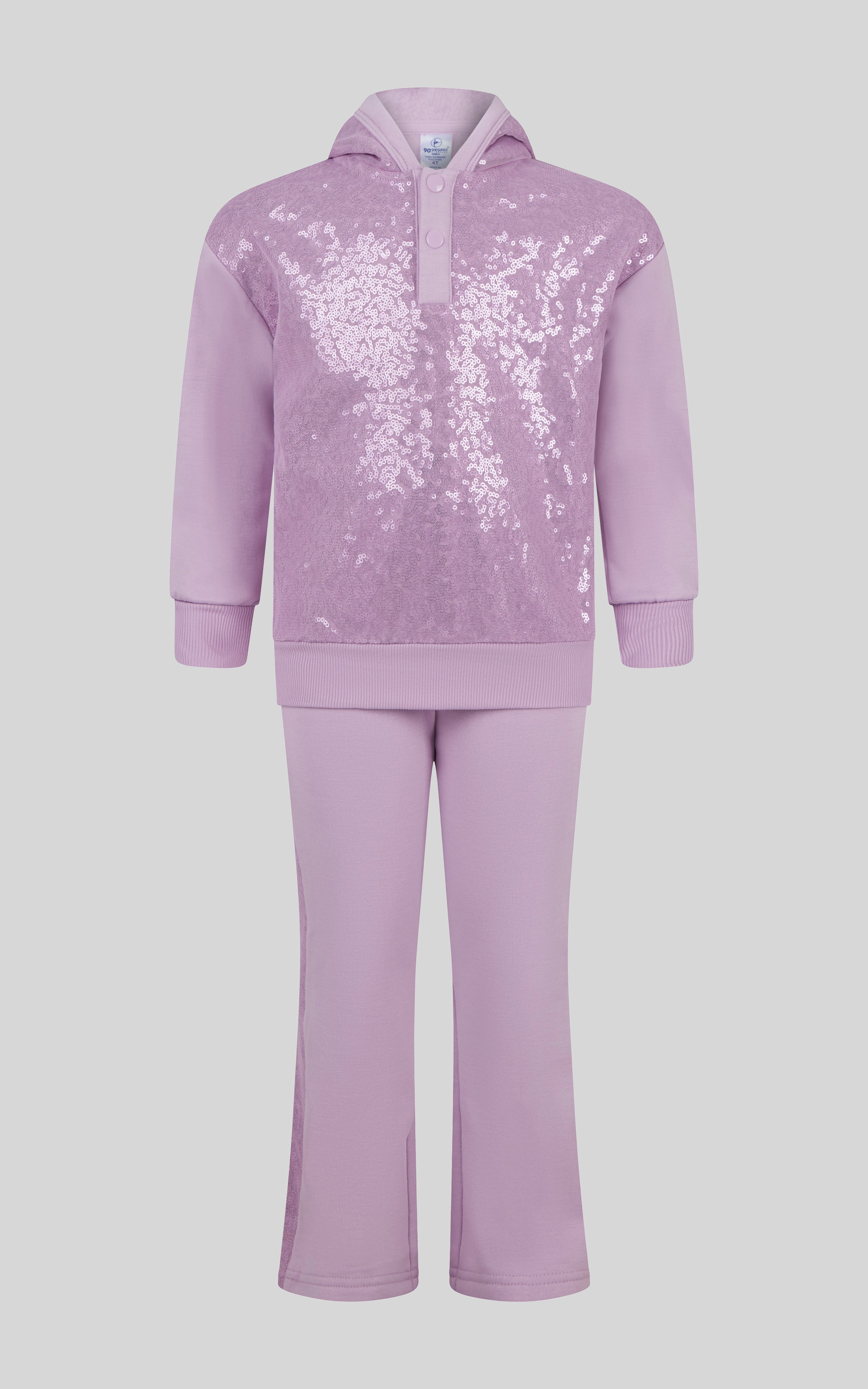Toddler Girls 2 PC Brushed Terry Pullover and Flared Pant
