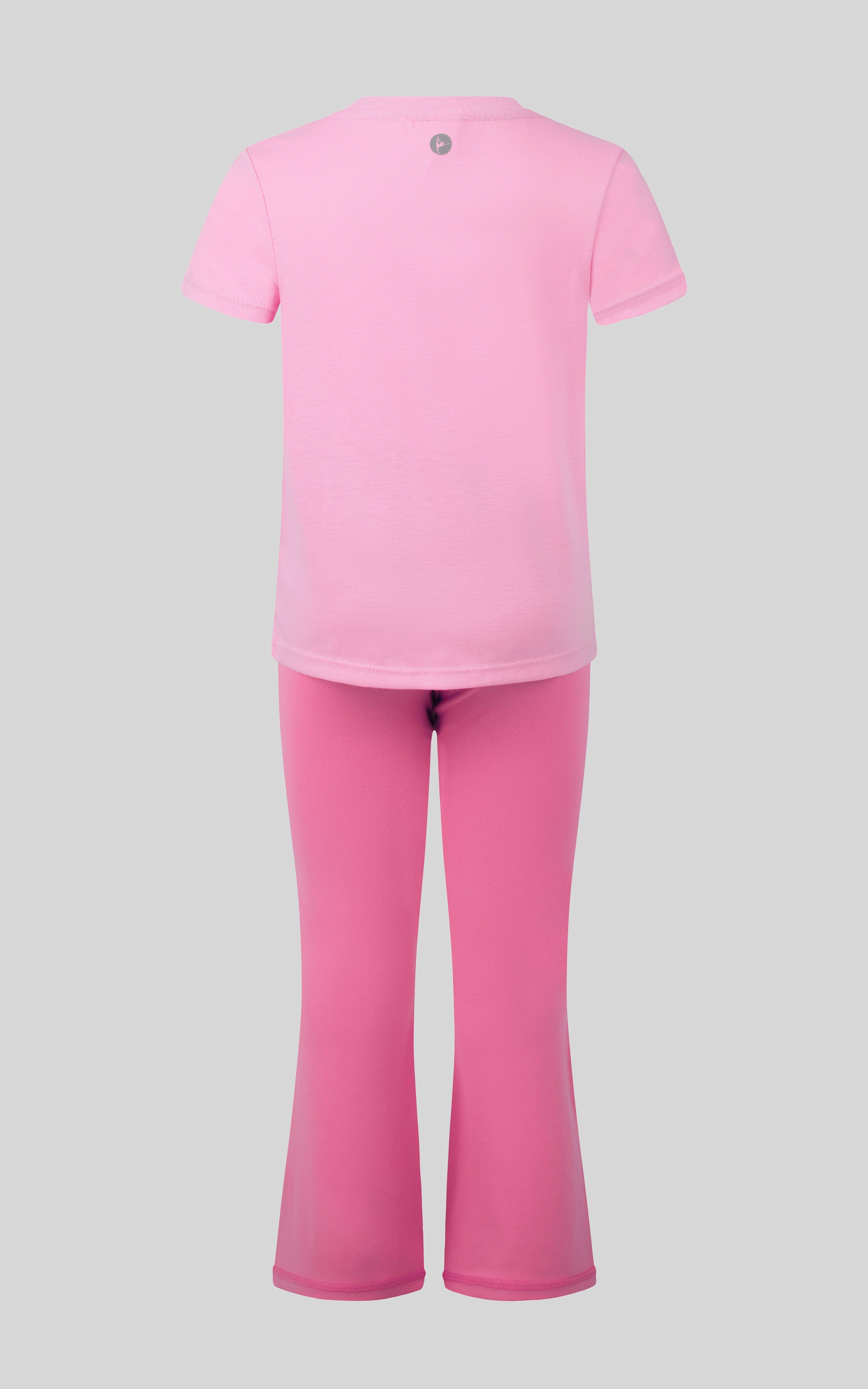 Toddler Girls 2 PC Short Sleeve Tee and Flare Legging