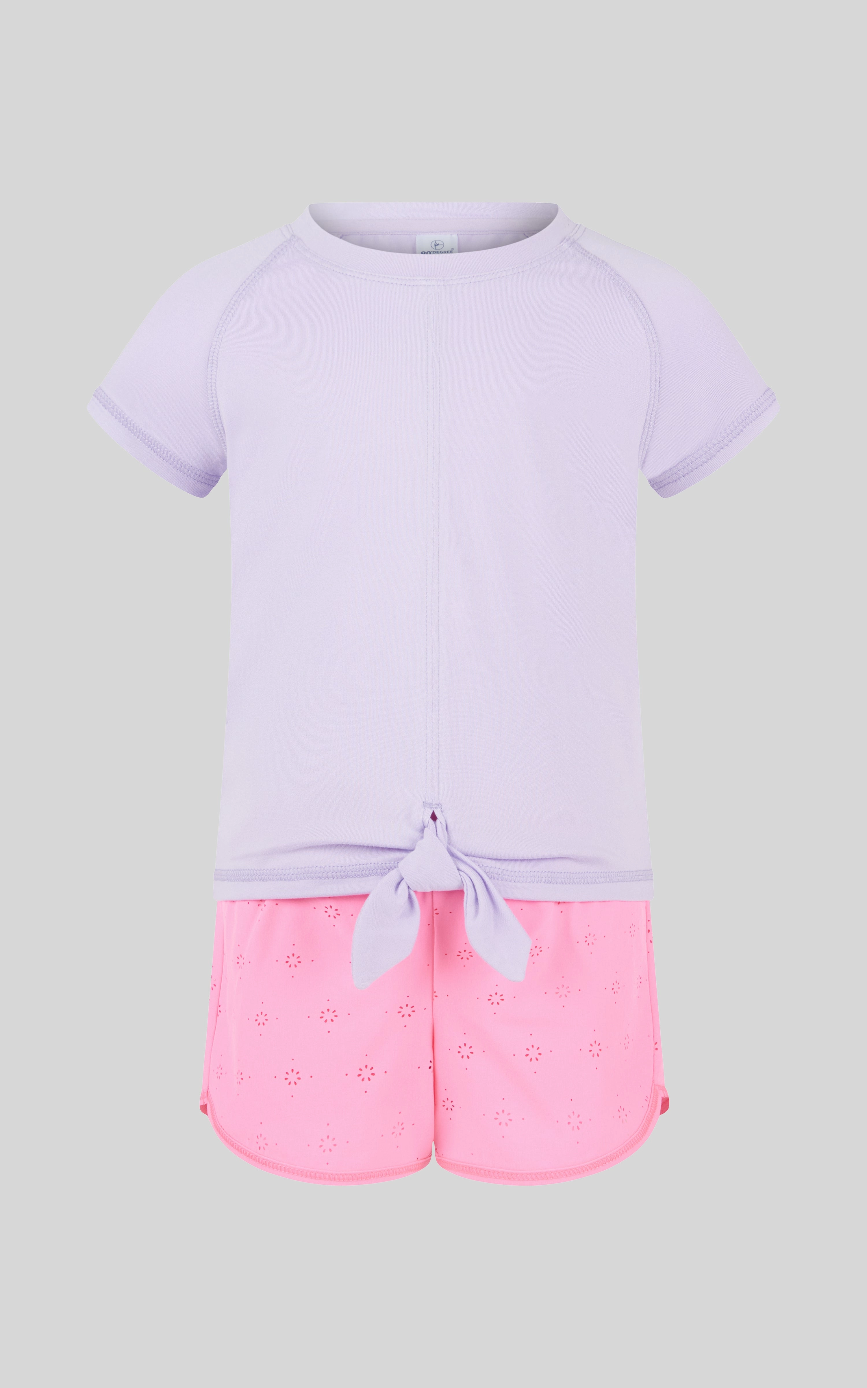 Toddler Girls 2 PC Short Sleeve Tee and Running Short