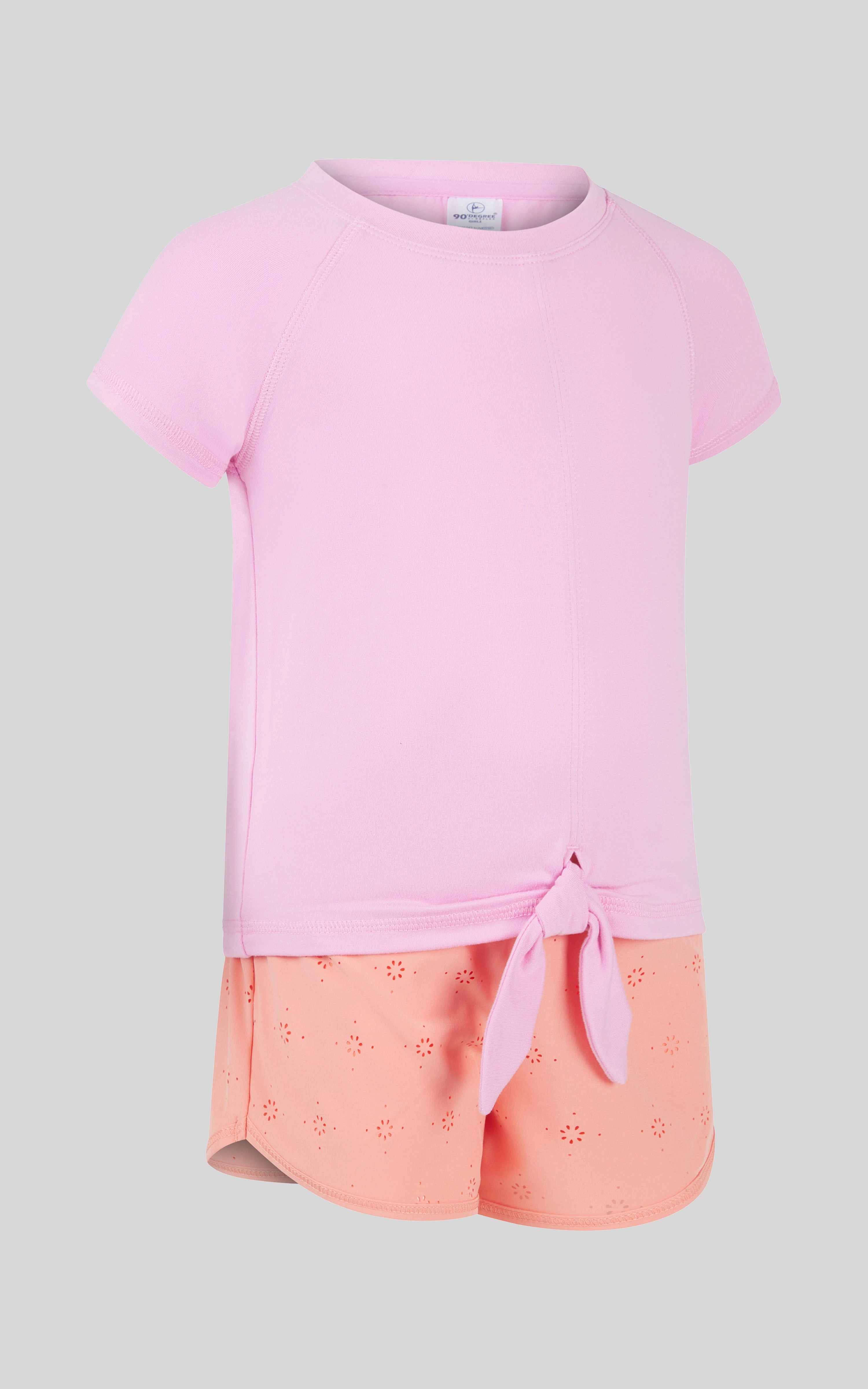 Toddler Girls 2 PC Short Sleeve Tee and Running Short