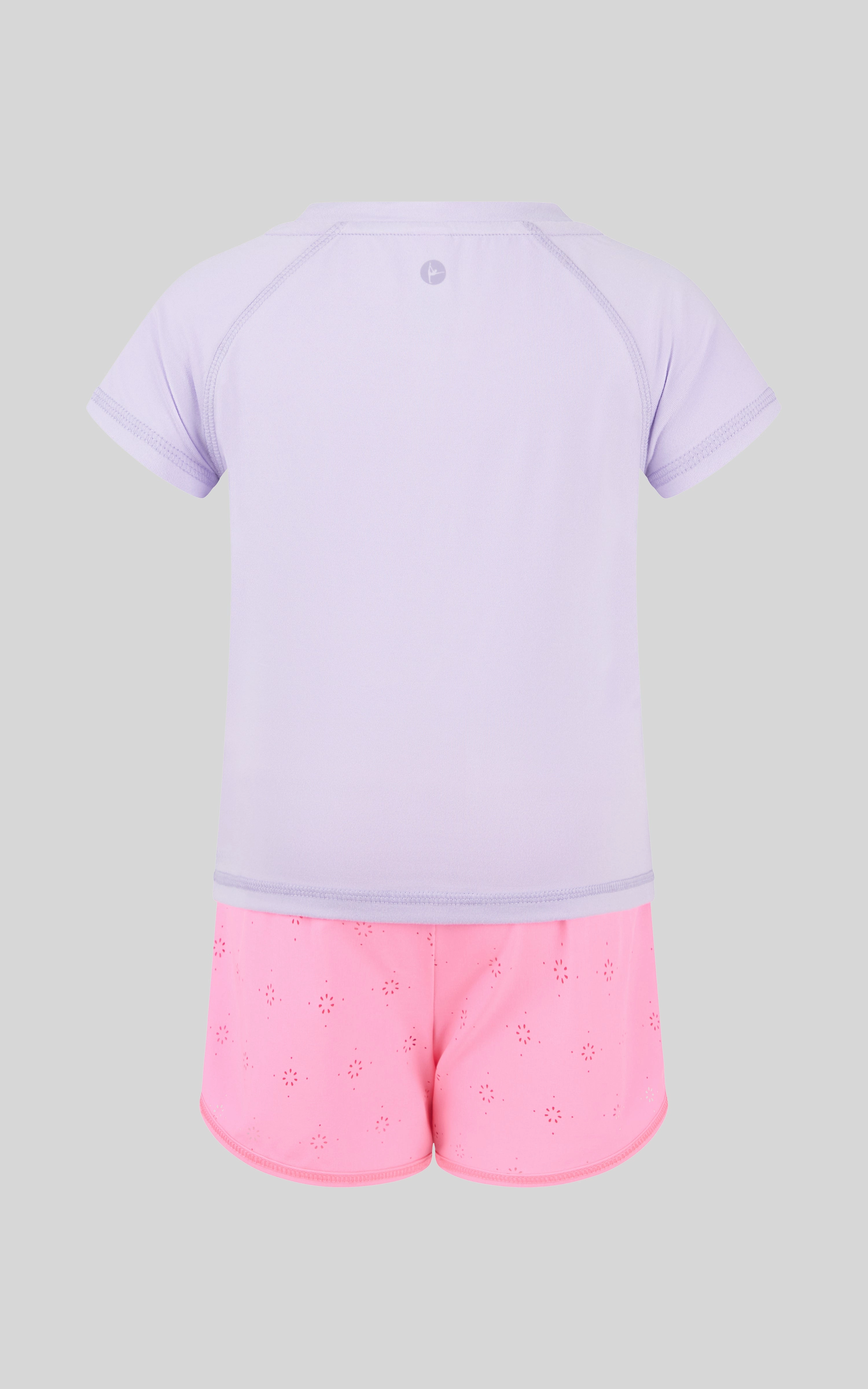 Toddler Girls 2 PC Short Sleeve Tee and Running Short