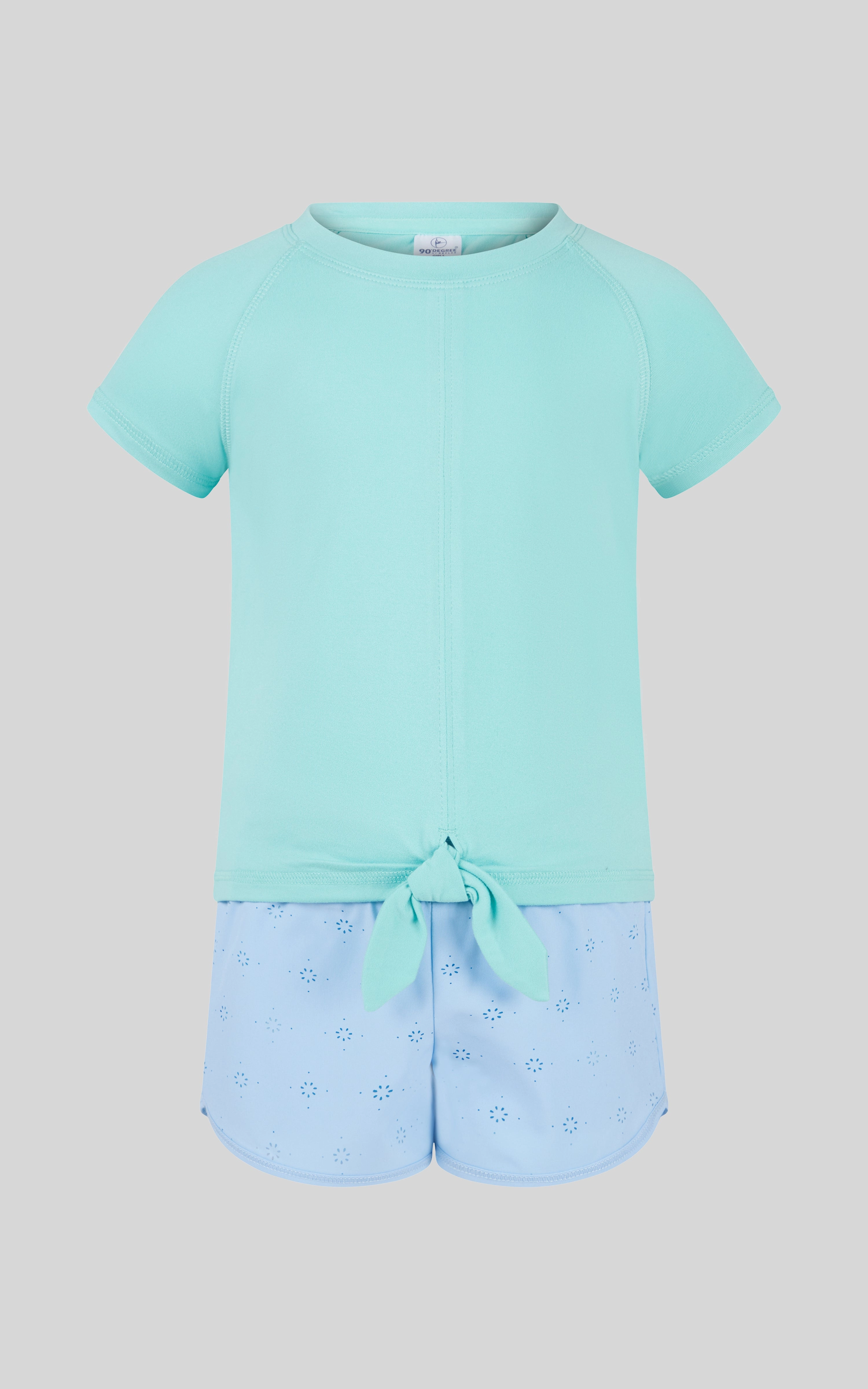 Toddler Girls 2 PC Short Sleeve Tee and Running Short