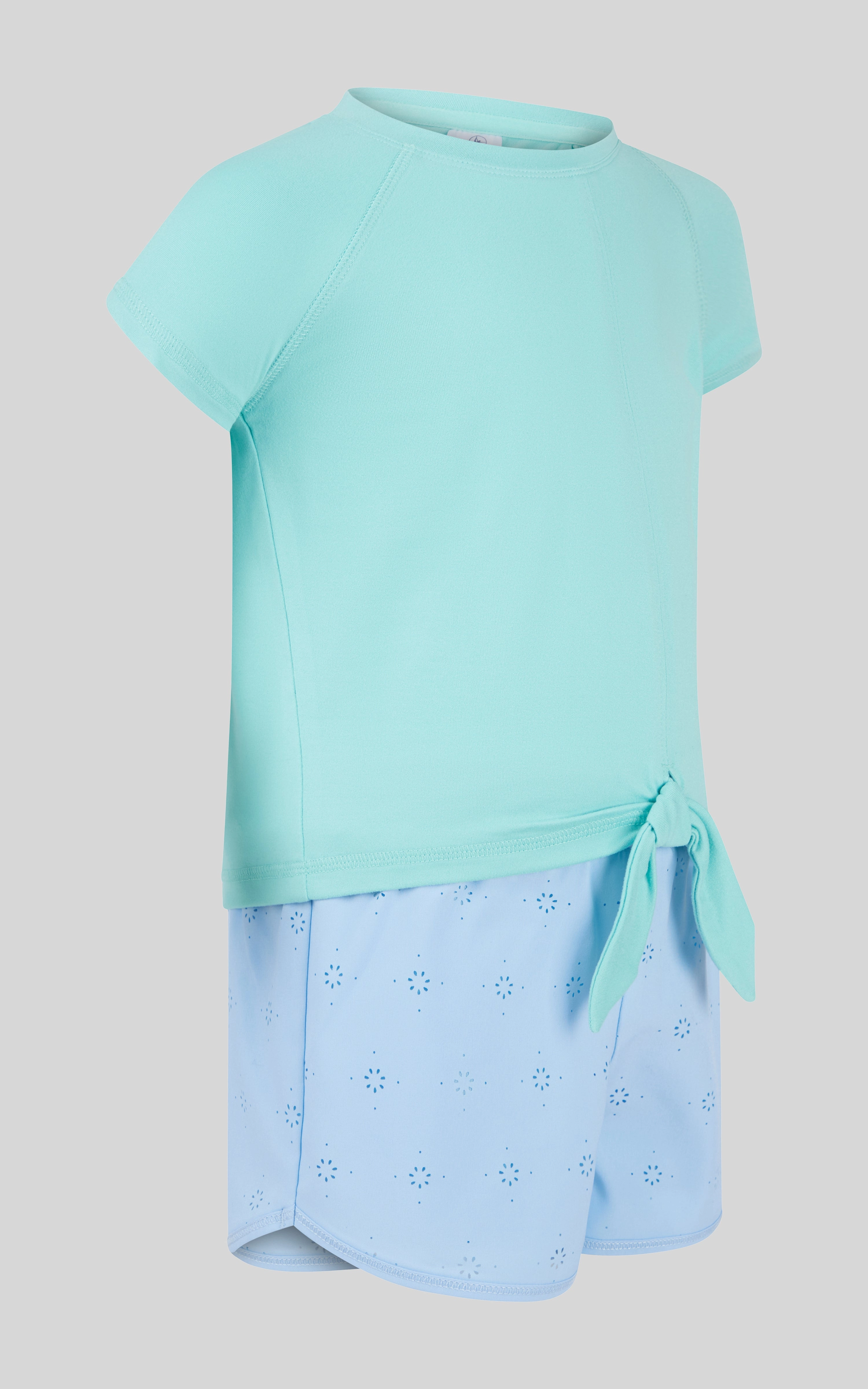 Toddler Girls 2 PC Short Sleeve Tee and Running Short