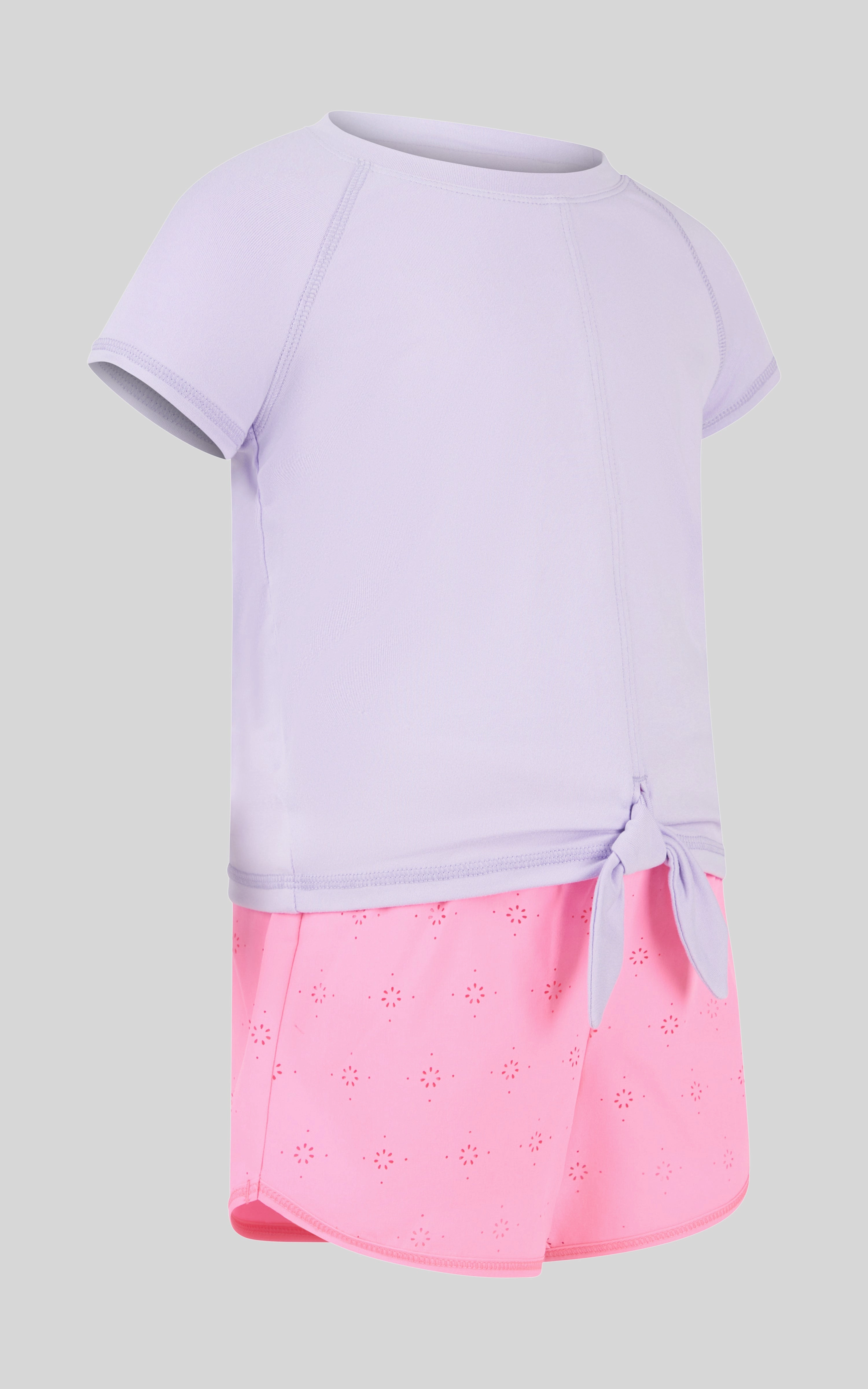 Toddler Girls 2 PC Short Sleeve Tee and Running Short