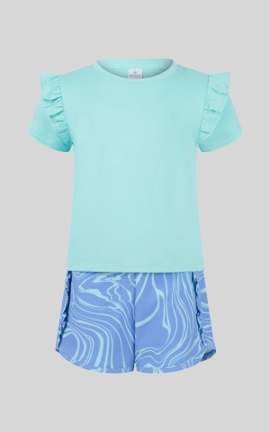 Toddler Girls 2 PC Short Sleeve Top and Lightstreme Running Short