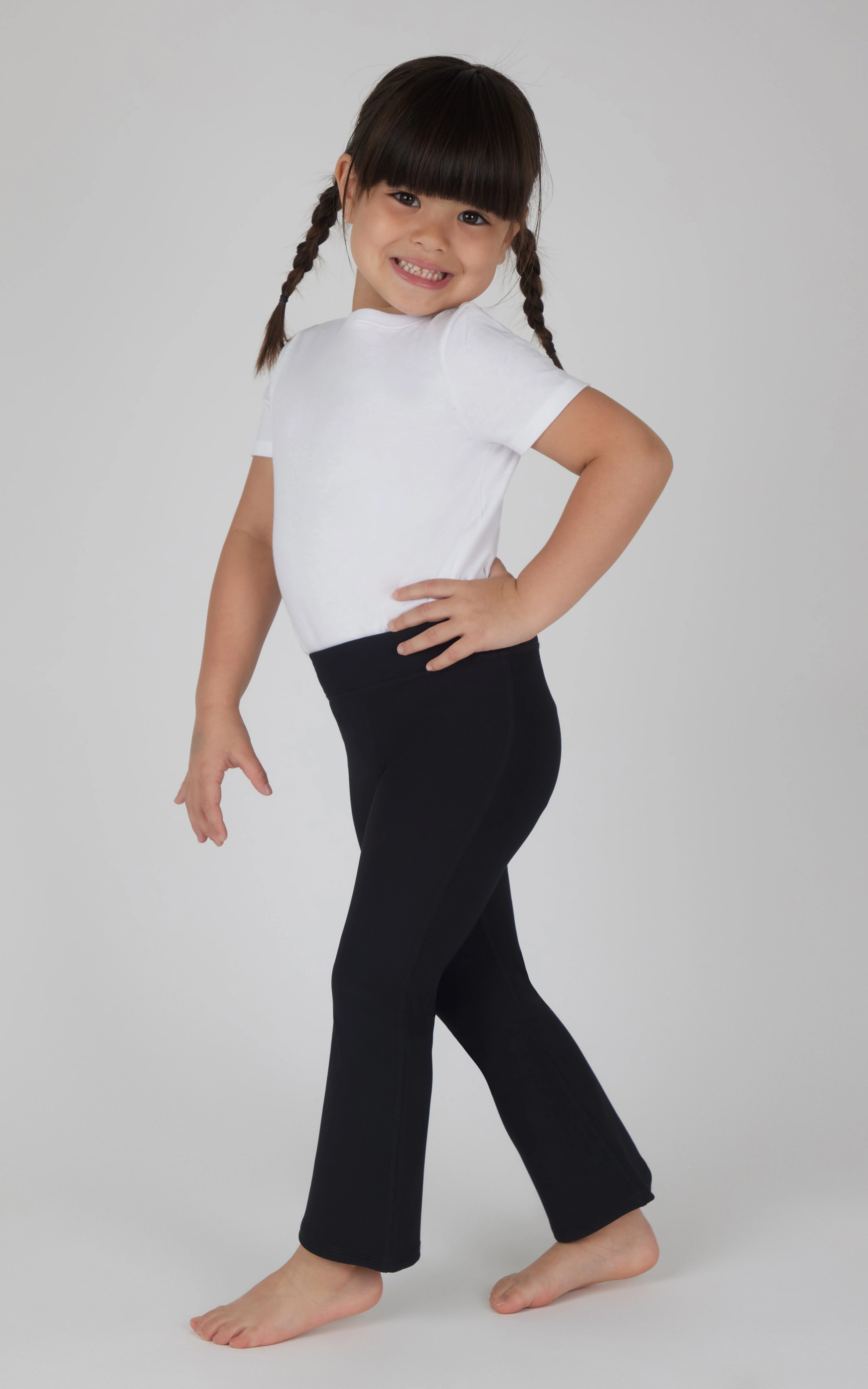 Toddler Girls 2 PK Ribbed Flared Pant