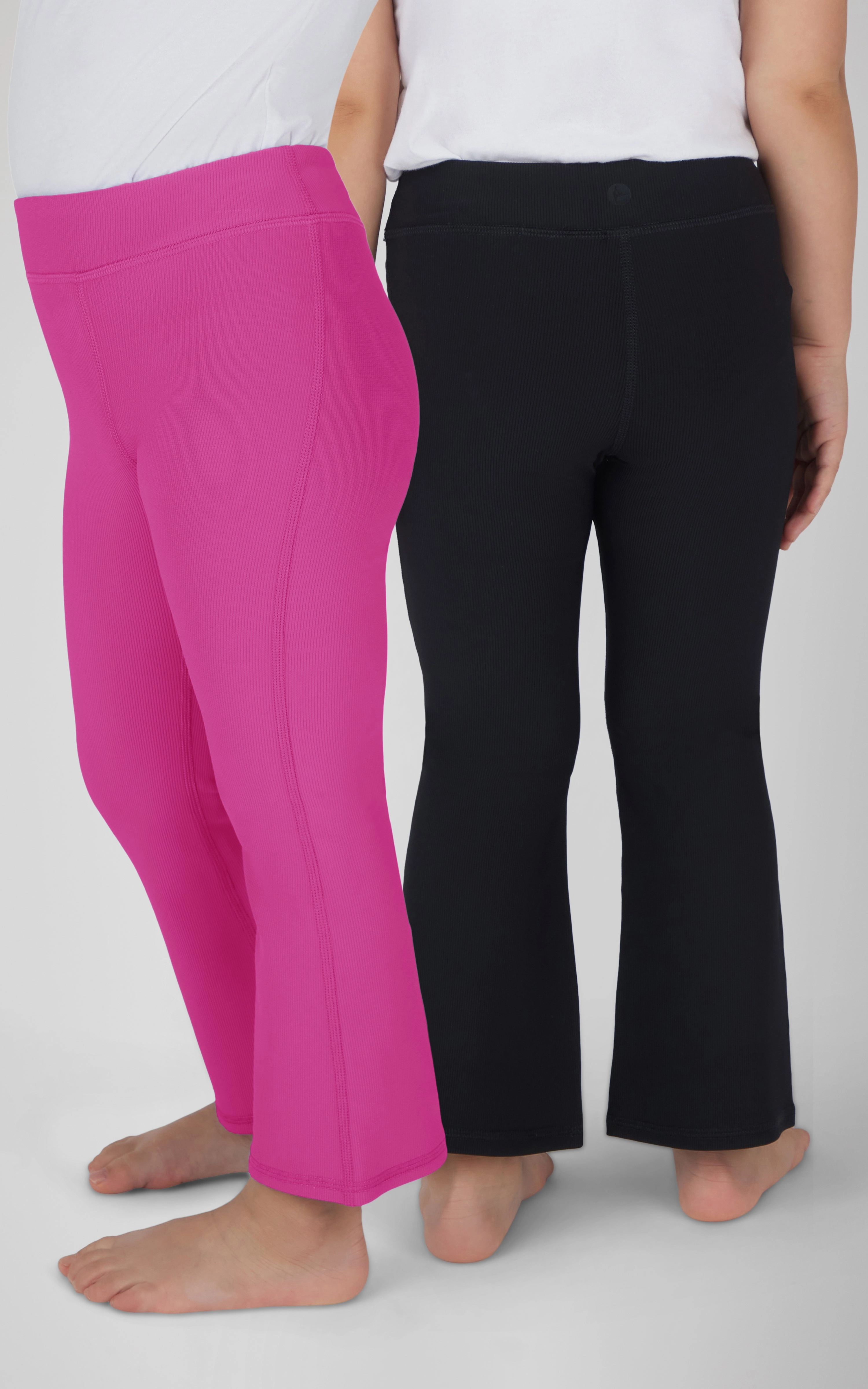 Toddler Girls 2 PK Ribbed Flared Pant
