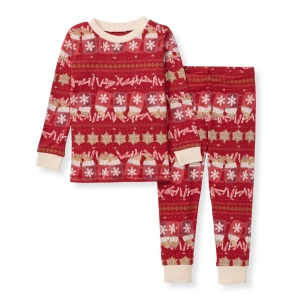 Toddler Matching Family Pajamas - Hot Cocoa - Cardinal