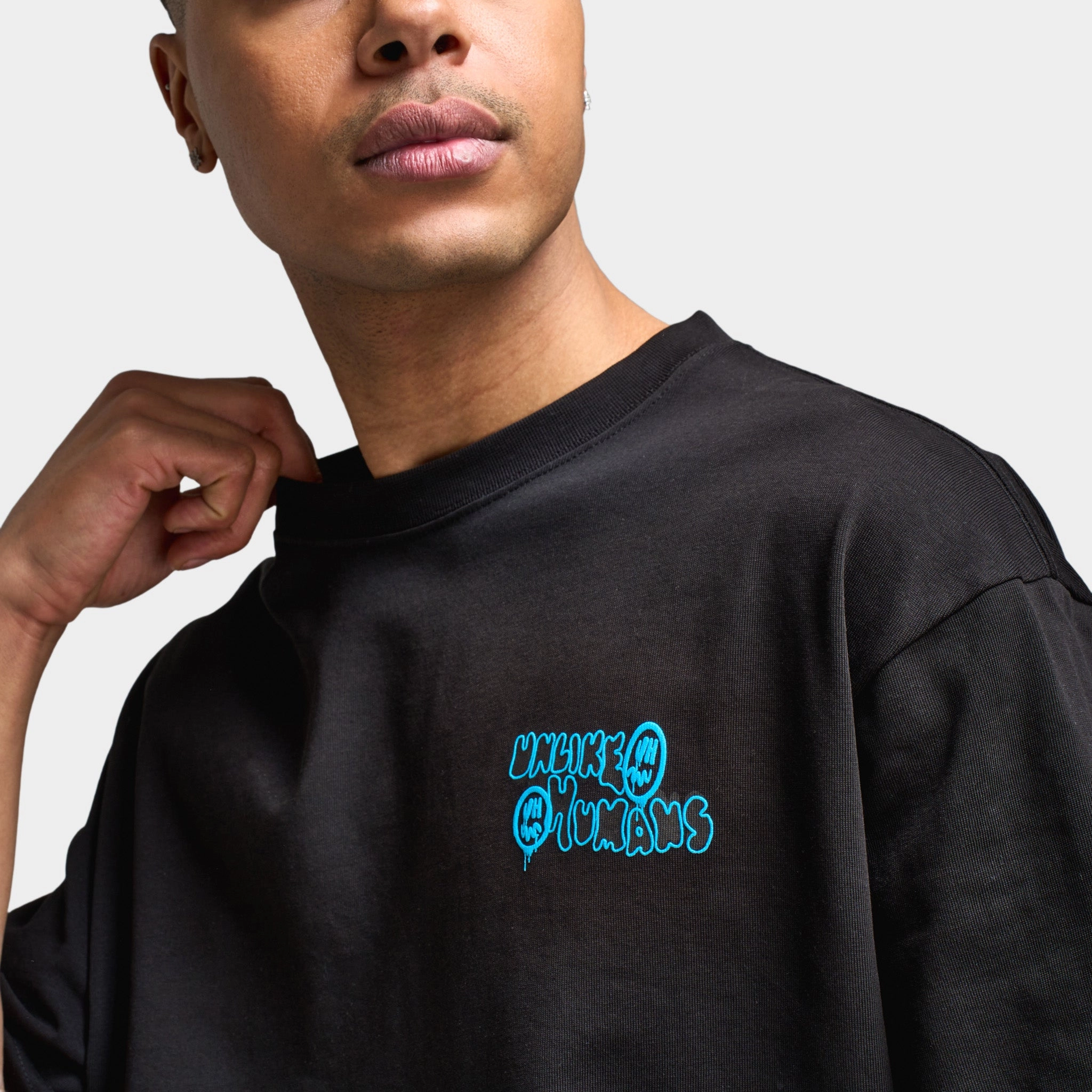 Unlike Humans Hindsight Graphic T-Shirt / Navy