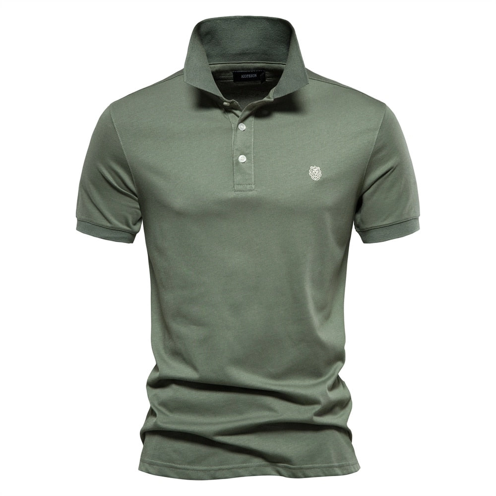 West Louis™ 100% Cotton Embroidered Polo Shirt